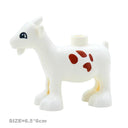 Big Farm Animals Building Blocks Set: Creative Educational Toy Blocks  ourlum.com White goat  