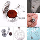 Tree Of Life Essential Oil Diffuser Necklace: Stainless Steel Beauty Gift  ourlum.com   