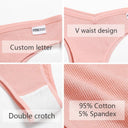 Brazilian Cotton T-Back Panties Cozy Low-Rise Underwear Set