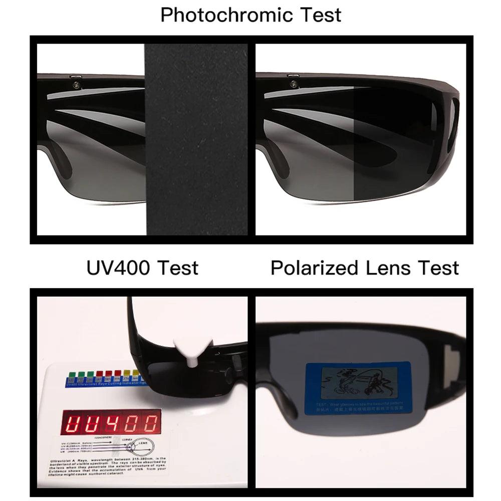 Polarized Fit Over Sunglasses for Prescription Glasses - UV400 Photochromic Protection for Men and Women