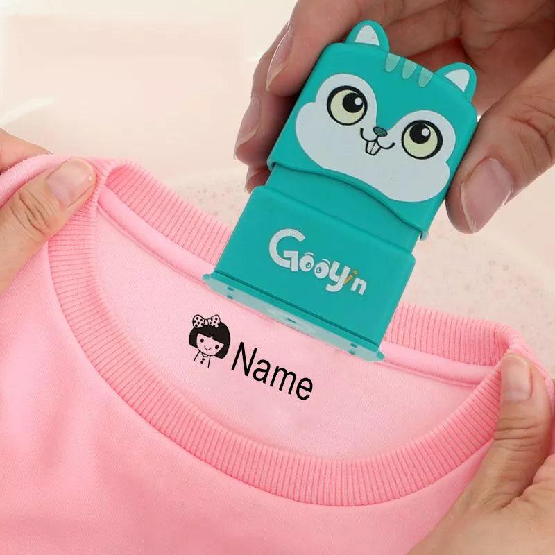 Personalized Cartoon Name Stamp Set for Kids - Waterproof & Non-Fading  ourlum.com   