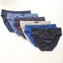 Men's Cotton Briefs: Breathable Underwear in Solid Colors