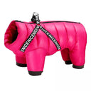 Cozy Hooded Winter Dog Jacket with Waterproof Harness for Small to Medium Dogs  ourlum.com Rose 10 