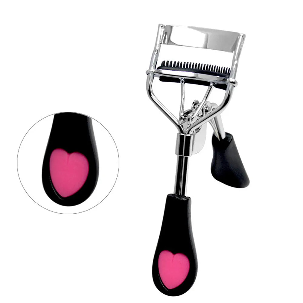 1PC Lady Professional Eyelash Curler With Comb Tweezers Curling Eyelash Clip Cosmetic Eye Beauty Tool maquillaje  ourlum.com   