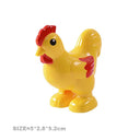 Big Farm Animals Building Blocks Set: Creative Educational Toy Blocks  ourlum.com Yellow chicken  