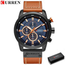 CURREN Chronograph Quartz Watch: Stylish Military Sports Timepiece  ourlum.com black blue box CHINA 