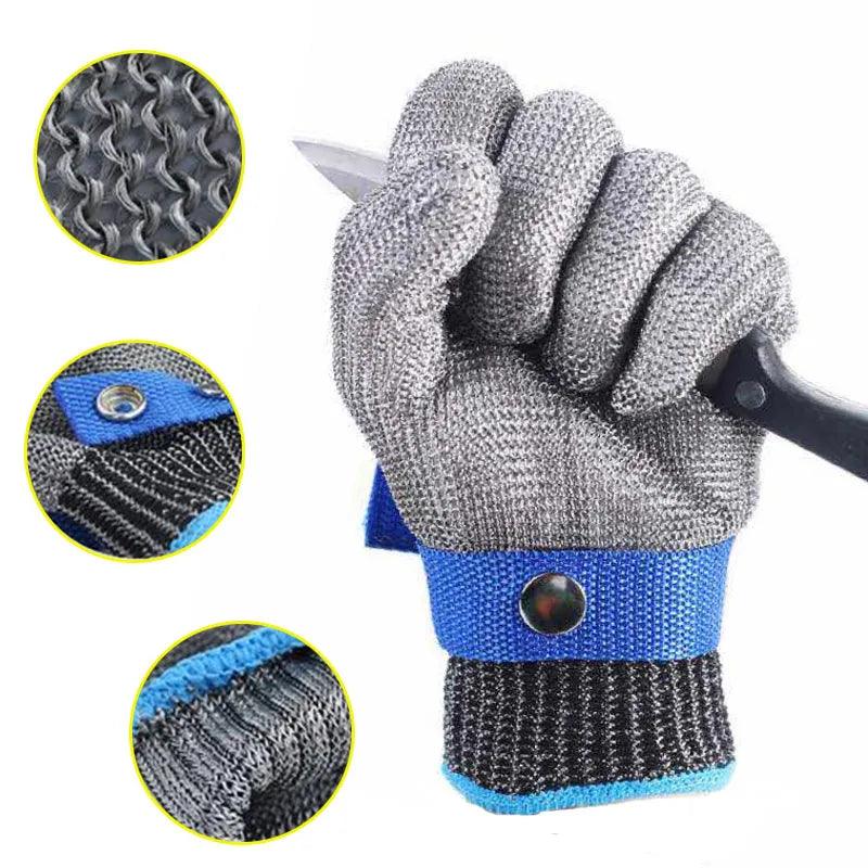 Ultimate Defense Gloves: Cut Resistant Stainless Steel Mesh: Safety & Comfort  ourlum.com   