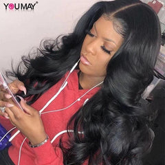 Brazilian Body Wave Lace Front Wig with Fake Scalp: Voluminous Luxury Wig