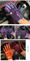 Men's Cycling Gloves Winter Touchscreen Warm Waterproof Non-Slip