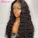 Luxurious Deep Wave Lace Front Wig Human Hair Glamour