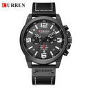 CURREN Chronograph Military Sport Watch: Stylish Waterproof Timepiece  ourlum.com black white CHINA 