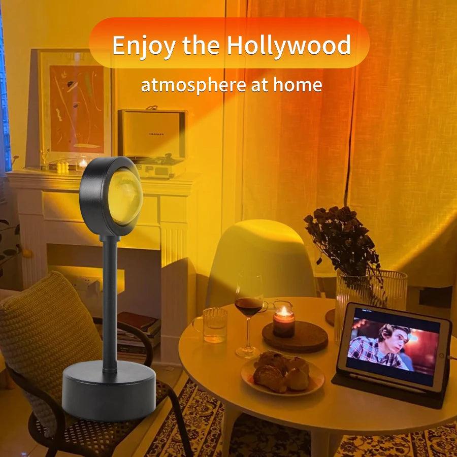 Sunset USB Lamp - Transform Your Space with Warm Glow and LED Technology  ourlum.com   