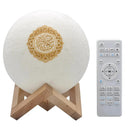 Wireless Quran Player Moon Lamp - 3D Night Light Speaker