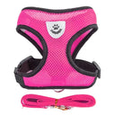 Adjustable Mesh Dog Harness: Comfortable Polyester Leash for Small Medium Pet  ourlum.com Rose Red S(1.5-2.5 kg) 