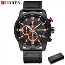 CURREN Chronograph Quartz Watch: Stylish Military Sports Timepiece  ourlum.com black box CHINA 