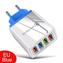 Multi-Device USB Charger with Quick Charge 3.0 for iPhone, Samsung, , Tablets - Fast Charging Solution  ourlum.com EU Blue  