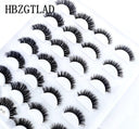 5-14Pairs Fluffy Lashes 10-25mm 3D Mink Lashes Long Thick Natural False Eyelashes Wholesale Lashes Vendors Makeup Mink Eyelashes  ourlum.com 14 pairs SD-05  