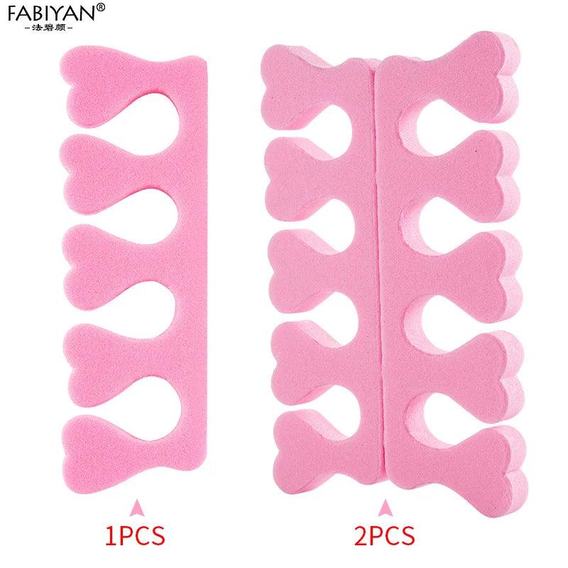 50pcs/Pack Pink Nail Art Toes Separators Fingers Foots Sponge Soft Gel UV Tools Polish Manicure Pedicure  ourlum.com   