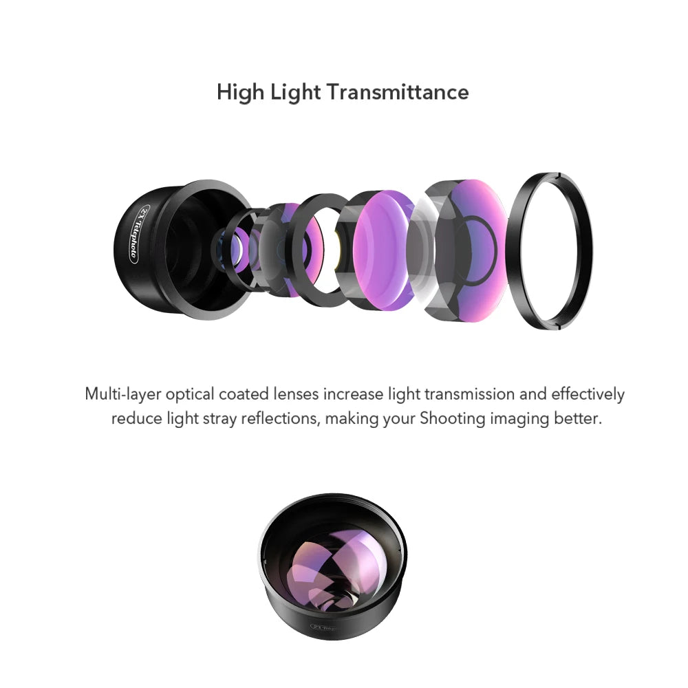 APEXEL 2x Telephoto Portrait Lens for Enhanced Mobile Photography Experience  ourlum.com   