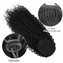 Curly Drawstring Ponytail Wig Long Synthetic Afro Hairpiece