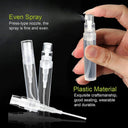 Mini Clear Plastic Spray Bottles Perfume Atomizer Travel Set