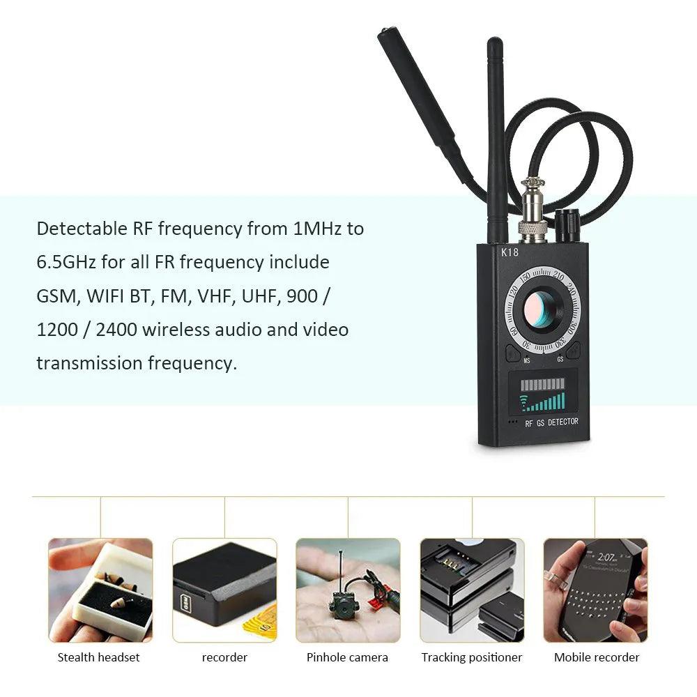 PEGATAH Bug Tracker: Advanced Anti Candid Camera Detector & RF Frequency Detector  ourlum.com   