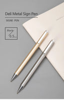 Xiaomi Deli Metal Gel Pen Rollerball Caneta ручка Ballpoint 0.5MM Signing Pens for Office Students Business Stationary Supplies