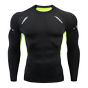 Men's T-shirt Men Running Sport T Shirt Men Compression Fitness Tops Tee Quick DryTight Training Gym Sport Running Shirts Jersey