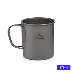 Titanium Camping Mug - Lightweight Outdoor Travel Cup for Hiking and Picnics