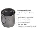 Titanium Camping Mug - Lightweight Outdoor Travel Cup