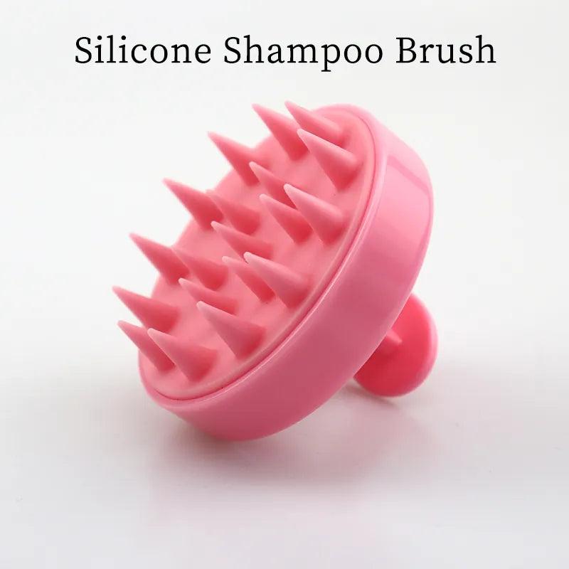 Multifunctional Silicone Scalp Massage Comb Shower Brush Mini Head Meridian Massage Wash Clean Care Hair Tool Brush  ourlum.com   