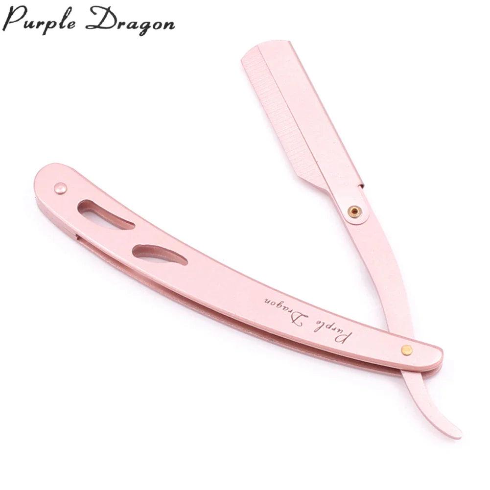 Men Straight Barber Razor Add 10 Blades Razor Edge Steel Folding Shaving Knife Hair Removal Tools Shaving Razor With Blade Z6102  ourlum.com   