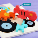 Wooden 3D Cartoon Animal Puzzle for Early Learning Fun  ourlum.com   