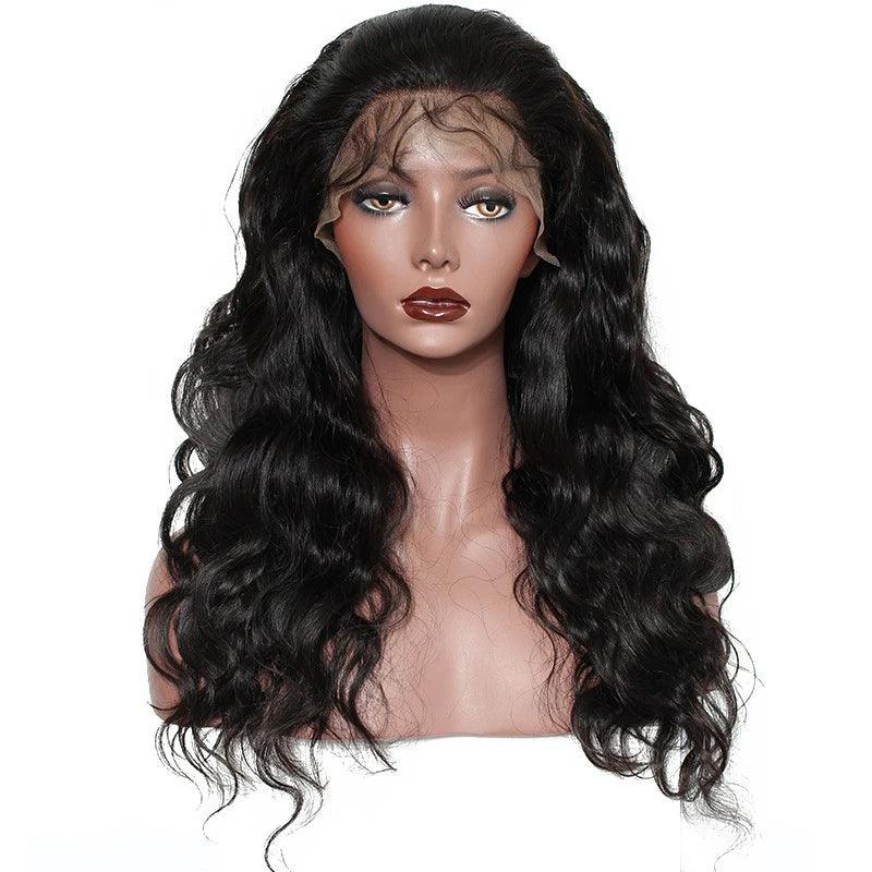 Luxurious 13x6 Brazilian Body Wave Lace Front Wig with Fake Scalp - Voluminous 250 Density Full Wig  ourlum.com   