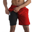 Summer 2024 Running Shorts Men 2 in 1 Quick Dry Gym Shorts