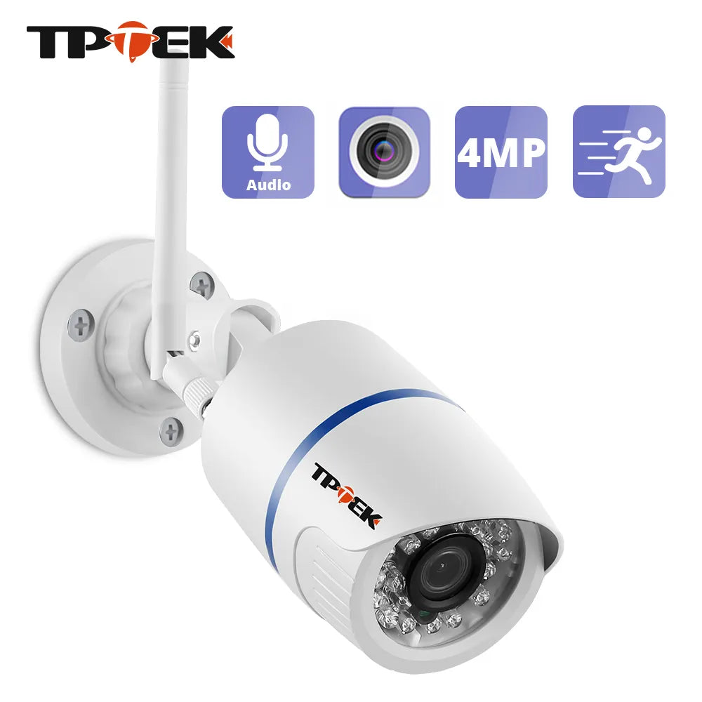 4MP Outdoor WiFi Security Camera: Advanced Surveillance Solution  ourlum.com 1080P With 12V Power EU plug 3.6mm