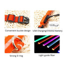 LED Dog Collar: High-Quality Fiber, Three Flash Modes, Visible Nylon  ourlum.com   