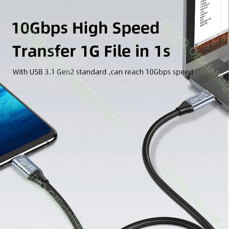 USB C to C Fast Charging Cable for MacBook Pro: High-Speed Data Sync & Power Delivery  ourlum.com   