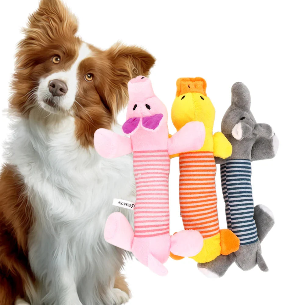 Funny Pet Plush Toys: Squeak Chew Sound Dolls for Dogs and Cats  ourlum.com   