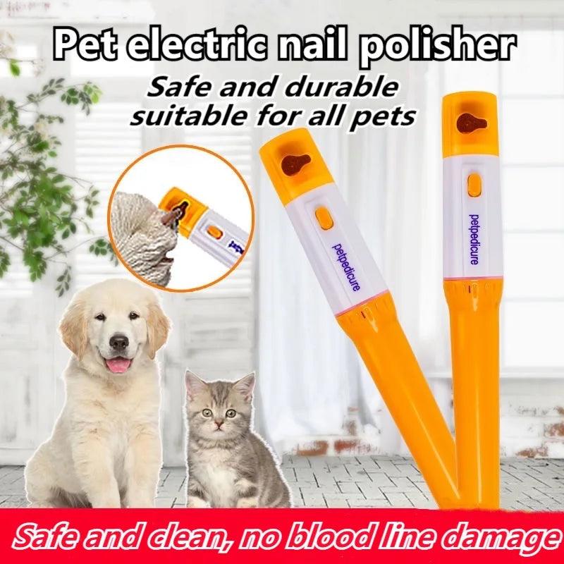 Electric Pet Nail Clipper & Polisher for Cat Dog Grooming Essentials  ourlum.com   