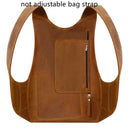 Stylish Vintage Men Women Leather Business Backpack Bag