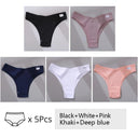 Brazilian Cotton T-Back Panties Cozy Low-Rise Underwear Set