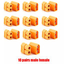 XT60 XT-60 Bullet Connectors: Upgrade for RC Lipo Battery & Drone  ourlum.com 10 pairs male female  