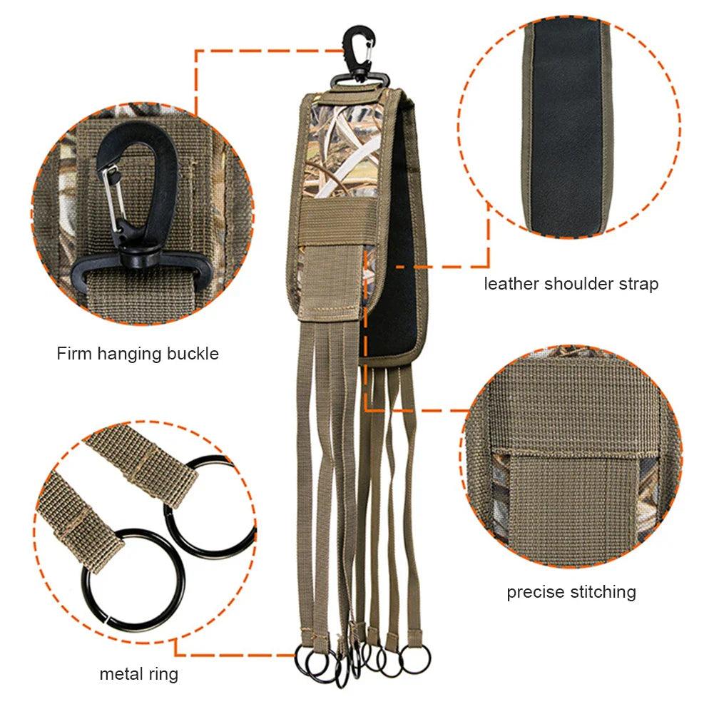 Duck Game Carrier: Premium Waterfowl Hunting Strap with Removable Clips  ourlum.com   