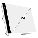 Diamond Painting Light Pad for Art and Crafts: Portable Tracing Board with Adjustable LED Light  ourlum.com A3 Black  