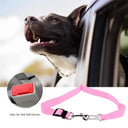 Adjustable Pet Car Seat Belt Harness for Small to Medium Dogs - Travel Safety Leash Clip - Choose from 13 Vibrant Colors  ourlum.com   