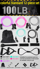 Versatile 12-Piece Resistance Bands Set for Home Fitness