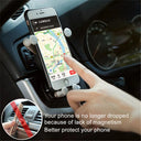 Gravity Car Phone Holder Air Vent Clip: Sturdy Hands-Free Device Mount  ourlum.com   