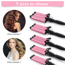 Professional Hair Curling Iron Ceramic Triple Barrel Waver Tool