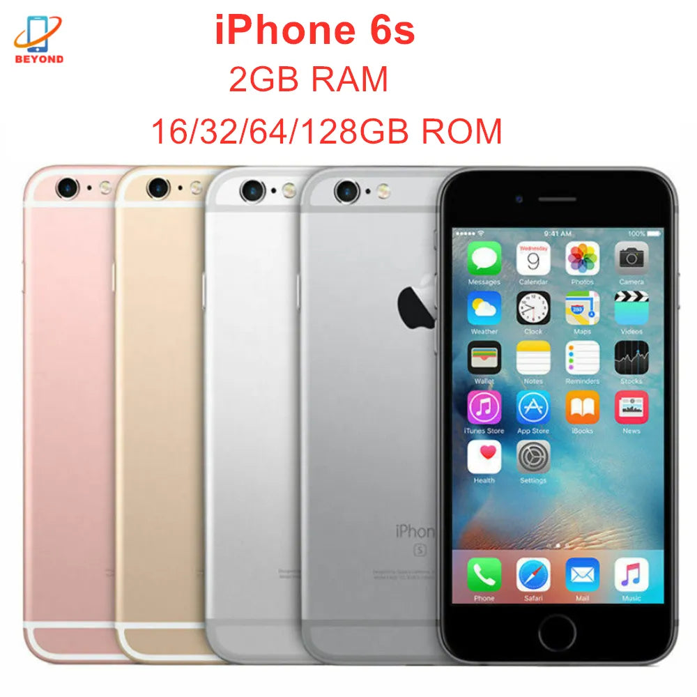 Apple iPhone 6s 16GB 32GB 64GB 128GB 2GB RAM 4.7" IPS LCD 4G LTE Dual Core IOS A9 12MP&5MP Original Unlocked Mobile Phone  ourlum.com   
